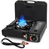 SHINESTAR Dual Fuel Stove with Butane & Propane Compatibility...