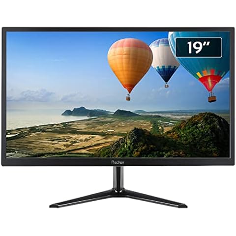 19 Inch Monitor 1440x900 PC Monitor, Prechen Computer Monitor 60Hz with HDMI & VGA ports, Dual Built-in Speakers, VESA, 5ms, Brightness 250 cd/m² Computer Screen for office work, Black Cover