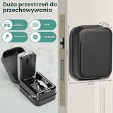 PAIRIER Inteligentna skrzynka na klucze, Bluetooth Lock Box obsługuje aplikację TTLock i kod PIN, sejf na klucze z 12-cyfrowym kodem numerycznym, nadaje się do domu, garażu, mieszkania, mieszkania