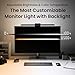 BenQ ScreenBar Halo 2 LED Monitor Light Bar - Wireless Controller, Backlight, Motion Sensor, Adjustable Brightness/Color Temperature, Eye-Care, No Screen Glare, Fits Curved Monitor, Monitor Accessory