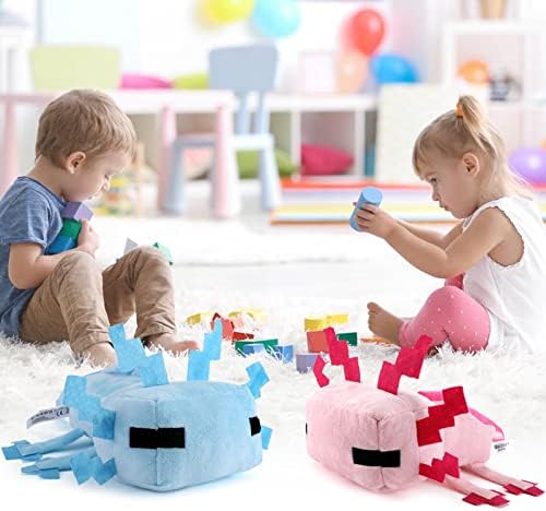 Vista 7 de Axolot Plush Plush Stuffed Toy Soft Throw Pillow Decor for Video Game Fans, Perfect for Kids Birthday Party, Halloween, Christmas, Games, Kids