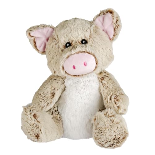 Bouillotte peluche cochon de fabrication française en blé et lavande