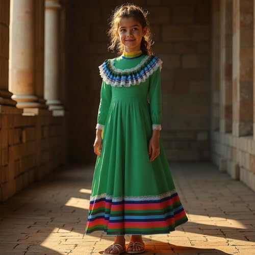 Vestido Mexicano Tradicional para Niñas miniatura 5