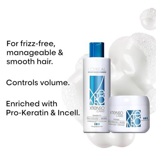 L'OREAL PROFESSIONNEL PARIS Xtenso Care Shampoo For Straightened Hair, 250 Ml |Xtenso Care Mask, 196 Gm | Shampoo & Mask For Starightened Hair, Pack Of 1 (Image - 2)