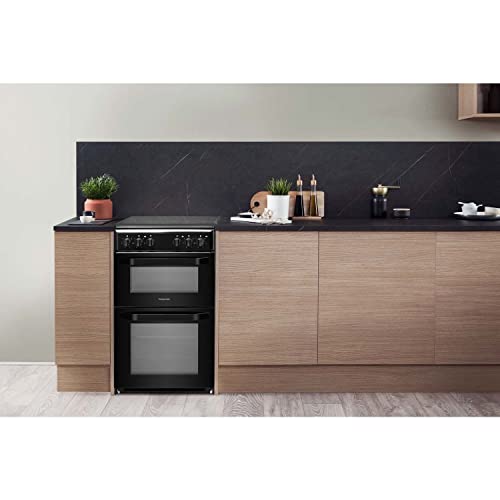 Hotpoint 50cm Double Cavity Electric Cooker - Black - Image 7