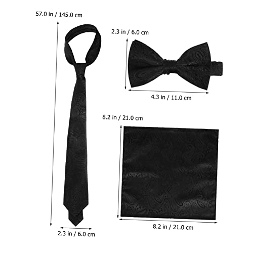 Conjunto de corbata y pañuelo clásico para mujer miniatura 2