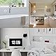 PATIKIL Wanduhr Mini niedlich Badezimmer Küchen Spiegel Saug Wanduhr wasserdichte Quarzuhren Dusche Bad Schlafzimmer grün