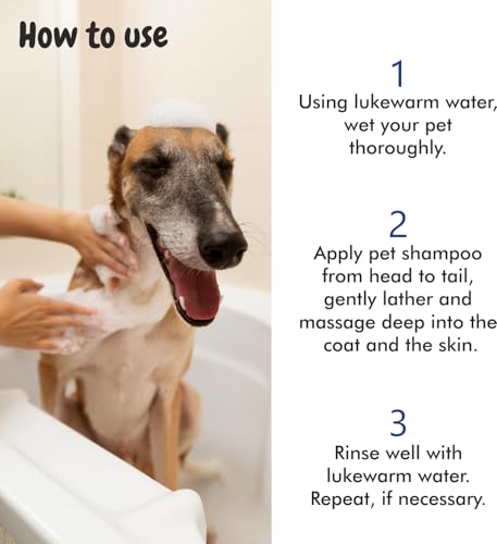 Image of Bscly Keartin Dog Shampoo + Paw Cream - Ticks & Fleas Prevention, Enriched with Aloe & Coconut Oil, Ph Balanced Dog Shampoo, Heals Skin, Suitable for Pomeranians to Golden Retrievers Pack of 2