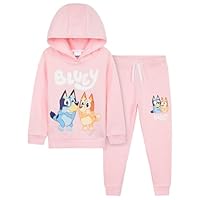 BlueY Mädchen Jogginganzug Set, Bequemer Trainingsanzug Kinder – Geschenke für Mädchen (Rosa, 5-6 Jahre)