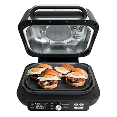 Uso abierto o cerrado, freír al aire, deshidratar y más, Pro Power Grate, Plancha plana superior.