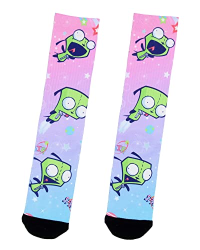 Chaussettes Invader Zim Gir parfaites pour le skate et le streetwear au quotidien