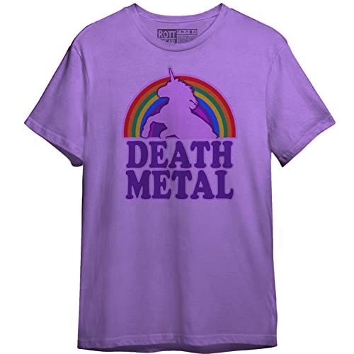 Ropa, Guild ROTT WEAR Death Metal Unicornio Playera (as1, Alpha, l, Regular, Regular, ÍNDGO, L)