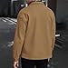 Mens Button Knit Work Jacket Turndown Collar Lightweight Warm Outerwear Casual Business Fall Winter Jackets (Yellow,Medium)