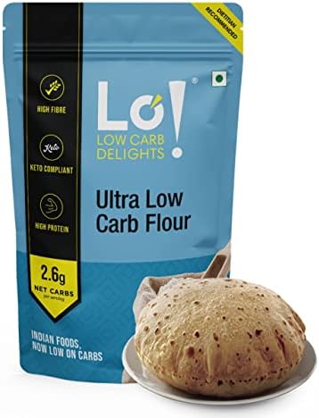 Lo! Low Carb Delights - Ultra Low Carb Keto Atta (500 g)| Dietitian Recommended Keto Flour | Lab Tested Keto Food Products for Keto Diet
