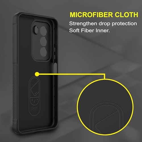 Image of Zapcase Back Case Cover for Realme P4x 5G | Compatible for Realme P4x 5G Back Cover | Liquid Silicon Magic Case with Camera Protection | Black