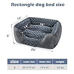 INVENHO-Small-Dog-Bed-for-Large-Medium-Small-Dogs-Rectangle-Washable-Orthopedic-Sofa-Bed-Soft-Calming-Sleeping-Puppy-Durable-Pet-Cuddler-with-Anti-Slip-Bottom-S20x19x6
