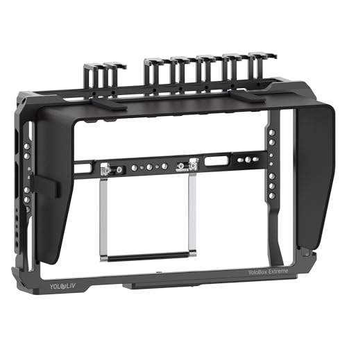 YoloLiv YoloBox Extreme Cage – Aluminum Protective Cage with Cold Shoe Mounts, 1/4' Threads...