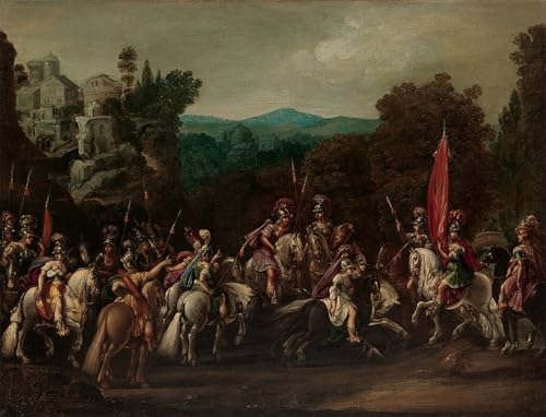 Toile murale abstraite Le Départ des Amazones oeuvre vibrante 60x90