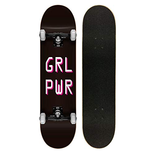 Skate Montado Profissional Cisco Feminino Girl Power Revolution - Abec 7