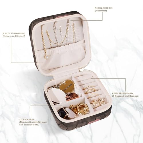 Boîte de rangement portable pour bijoux sans nœuds