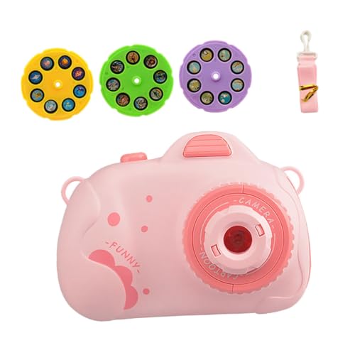 SUPVOX Educational Boys and Girls Camera Toy Bedtime Projector 50-150cm Distance Rotating Function Stimulate Imagination Random 3 Slides