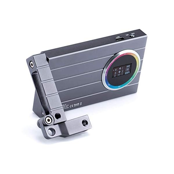 Godox M1 RGB LED-Videoleuchte, Vollfarbige Videolichter auf der Kamera mit Musikmodus, wiederaufladbares Licht im… – Bild 3