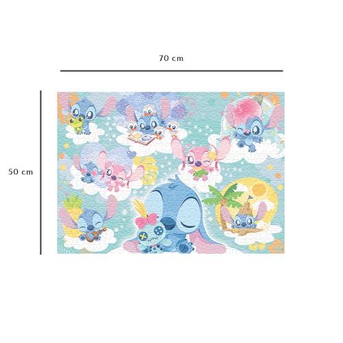 Puzzle 1000 pièces : Collection Mes Héros Stich rêveur Ravensburger Nathan - vue 6