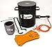 DEVIL-FORGE Gas Propane Furnace FB2M Full Kit - 10Kg Crucible Tongs Heat Resistant Gloves 1 DFC Burner (180.000 BTU) Foundry Jewelers Metalsmiths Refiners 2642°F/1450°C Brass Copper Bronze Silver etc