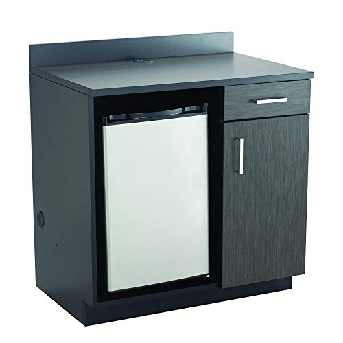 Safco Products 1705An Modular Hospitality Breakroom Base Cabinet, Appliance, Asian Night Base/Black Top #TOP2