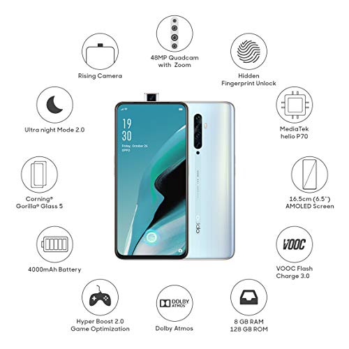 Image of OPPO Reno2 F (Sky White, 8GB RAM, 128GB Storage)
