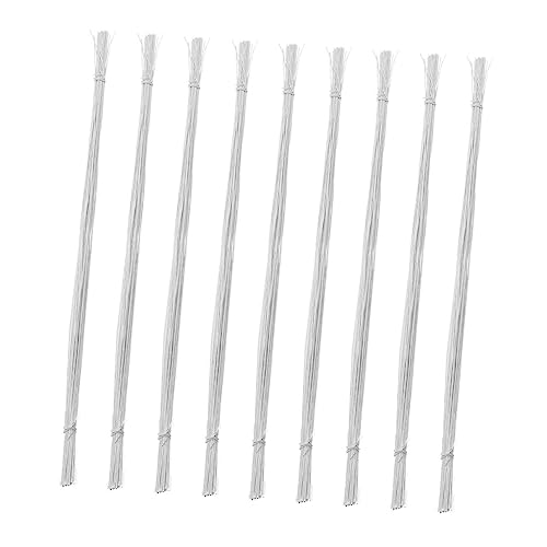 KALLORY Paper Wrapped Floral Wire 100 Pcs Floral Stem Wire Lightweight and Portable for Easy Craft Flower Projects