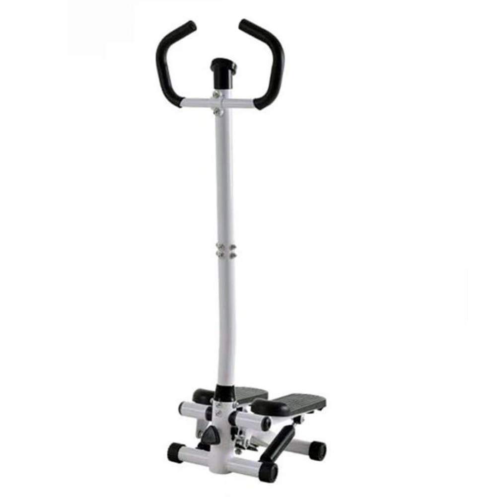 Stepper Fitness 4 in 1 per Allenamento Indoor, Mini Esercizio Cardio per Gambe con Fasce di Resistenza E Corrimano