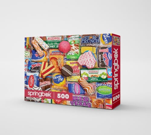 Springbok - Snack Treats - 500 Piece Jigsaw Puzzle- Nostalgic Photo of Our Favorite Snacks from Past - Thumbnail 2