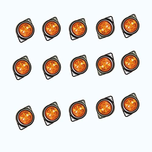 Lumières de démarcation LED 24V ambre imperméables contre les pannes de feux de camion