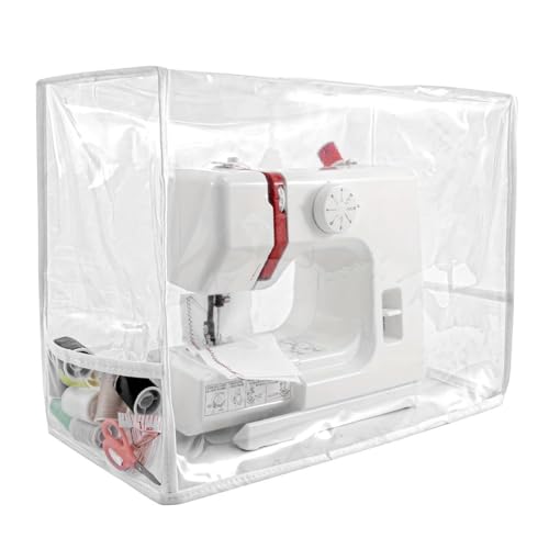 Namvo Housse de protection transparente pour machine à coudre avec cordon de serrage et sacs de rangement