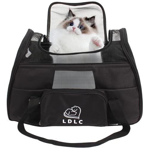 DAWOO Cat Carrier Airline-Approved Travel Pet Carrier,Dog Carrier,Suitable for Small and Medium-Sized Cats and Dogs