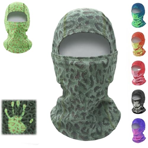 Unisex Heat Reactive Balaclava,Temperature Sensitive Color Changing Ski Mask,Thermal Winter