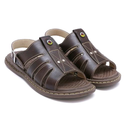 Sandália Chinelo Masculino Couro Legítimo Anti-Stress Levissimo (36)