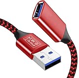 【5Gbps Transferencia Rápida】Carga y transferencia de datos. Nuestro cable extension USB 3.0 es 10 veces más rápido que el cable USB 2.0. Además, este cable extensión USB es compatible con versiones anteriores de dispositivos USB 2.0 y USB 1.1 estándar.