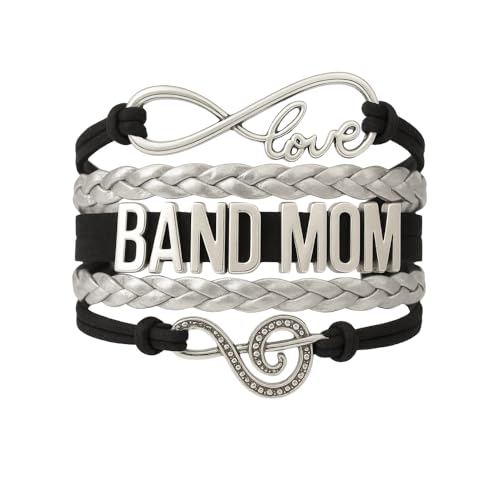 Infinity Collection Band Mom Bracelet, Mom Gift, Music Bracelet - Marching Band Jewelry - Mother Jewelry Gift