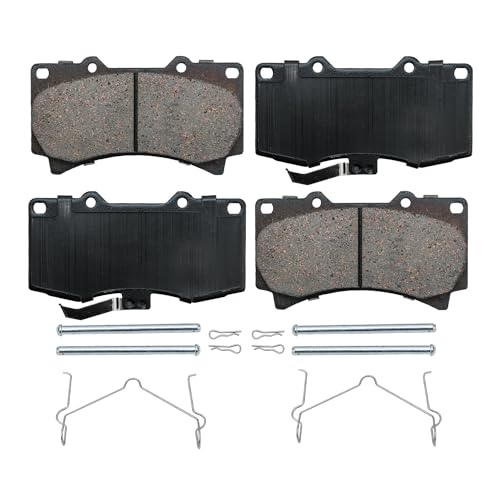 Image of Detroit Axle - Front Brake Kit for 2006-2010 Hummer H3, 2009-2010 H3T | Brake Rotors and Ceramic Brake Pads Replacement : 12.40 inch inch Rotor