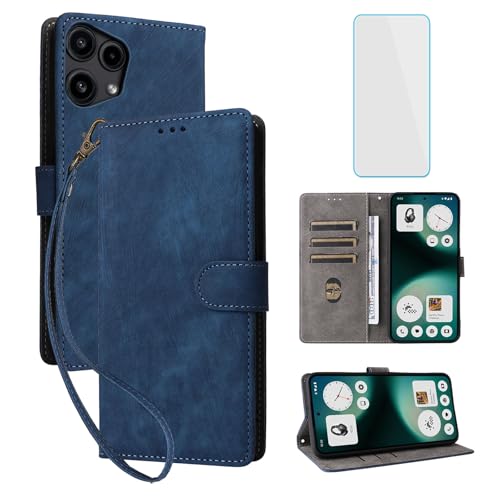 Coque Nothing Phone 3A Lite 5G anti-rayures et piratage bancaire bleu