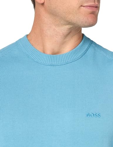 BOSS Men's Cotton Blend Small Logo V-Neck Sweater3