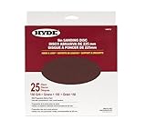 Hyde Round Abrasive Sanding Disc, 9' 150 Grit, 25 Pack fits Hyde Radial Sander