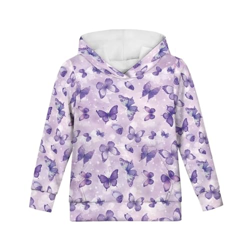 Kids Hoodie Sweatshirts Casual Loose Long Sleeve Jacket Coat Top with Kangaroon Pokets Size S-XL3