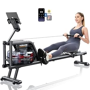 YOSUDA Magnetic/Water Rowing Machine 350 LB Weight Capacity – Foldable Rower for Home Use with LCD Monitor, Tablet…
