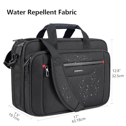 VANKEAN Sacoche pour Ordinateur Portable 17.3 Pouces,pour Homme/Femme Noir – vue 4