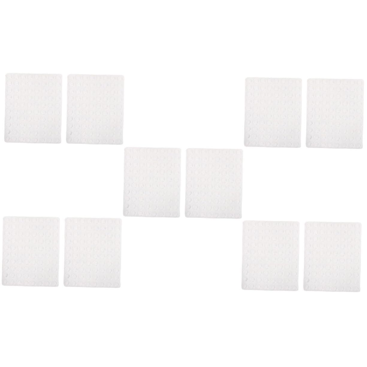 5 Set Particelle Colloidali Anti-collisione Coperini Di Porta Del Gabinetto Paraurti Della Porta Paraurti Per Mobili Da Cucina Pastiglie Per Mobili Gel Di Silice 2 Fogli*5