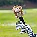 Colaxi Club Headcover, Funny Golf Head Cover, Adorable, Funny Cartoon Cute Protection Sleeve Golfer Gift, Fairway Wood Monkey