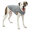 Kurgo core dog sweater knit dog sweater with fleece lining cold weather pet jacket zipper opening for harness adjustable neck year round sweater for medium dogs heather black medium  urban country home decor